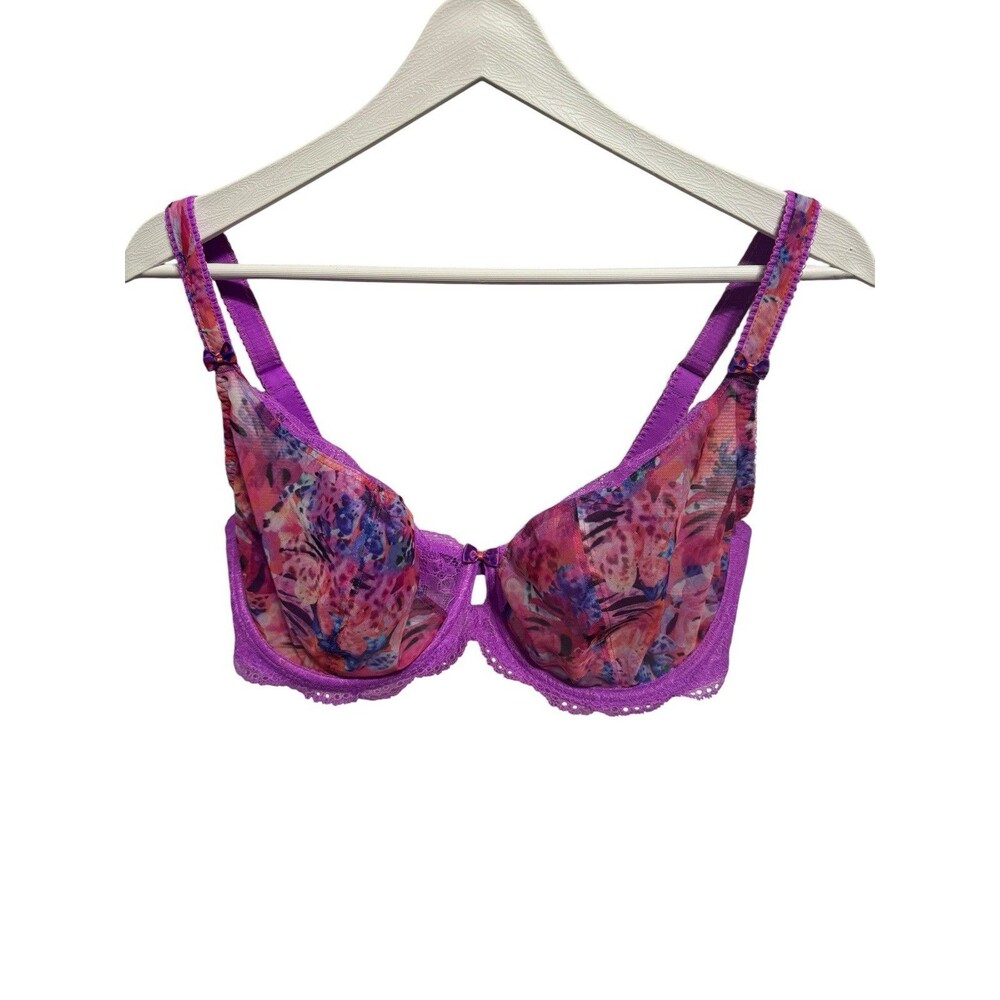 FREYA AA1931 WILDFIRE UNDERWIRE BALCONNETTE PLUNGE BRA LAVA SIZE 34 H - Picture 3 of 12